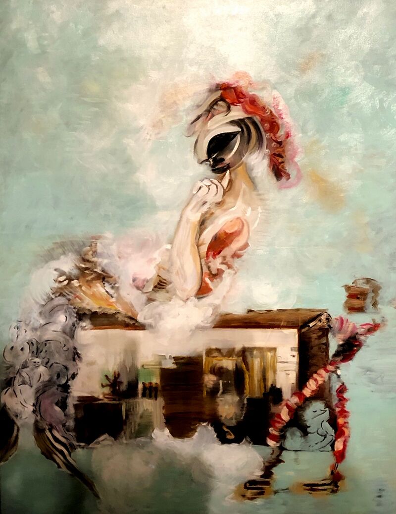 Posthuman Studies after Ingres, Comtesse d'Haussonville in Transformation to Friendly Alien - a Paint by Tatyana von Leys